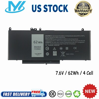  10*6MT4T Laptop Battery For Dell Latitude E5470 E5570 Precision 3510 79VRK 62Wh
