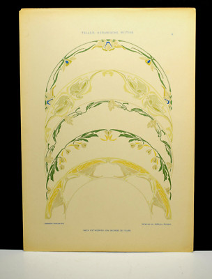 George De Feure Design Plate from Dekorative Vorbilder Julius Hoffmann Stuttgart