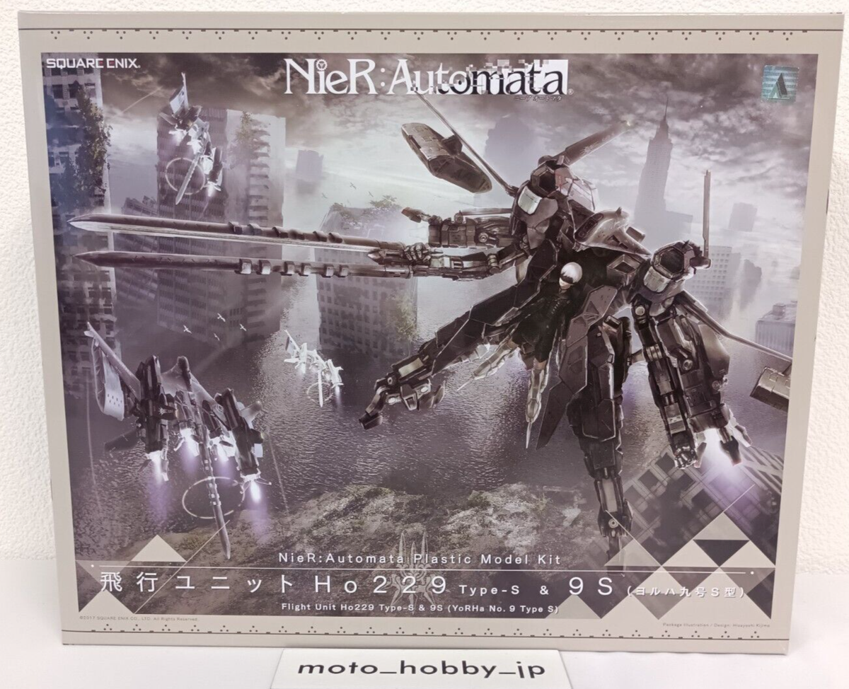 NEW NieR:Automata Plastic Model Kit Flight Unit Ho229 Type-S & 9S