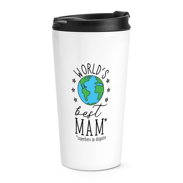 World's Best Mam Reise Becher Tasse Mutter Muttertag Toll Geburtstag-image