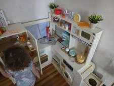 Brand New Kids Wooden Play Kitchen Set   Real Wood, Modern Design