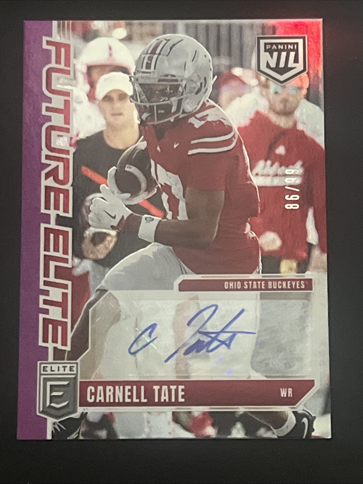 2025 Donruss Elite Pink Future Elite /99 Nil Autograph Carnell Tate