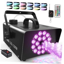 1200W Fog Machine, Smoke Machine with 18LED Lights and 6000CFM Fog LED-1200W