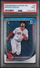 2025 BOWMAN CHROME MEGA BOX #39 MARCELO MAYER ROOKIE RC PSA 9