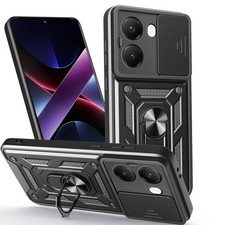 Protective Phone Case with Metal Kickstand Anti-slip for Mi POCO X6 /X6 Pro