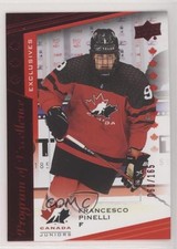 2021 Upper Deck Team Canada Juniors Exclusives /165 Francesco Pinelli #112 04py