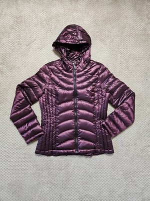 Andrew Marc Packable Lightweight Premium Down Purple Puffer Jacket Coat Size M