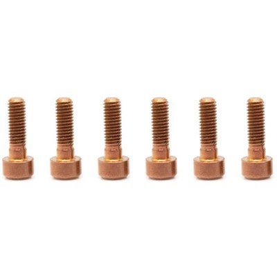 OAK Components Titanschrauben Set für Vorbauten  Kupfer, M5x16, 6 Stück