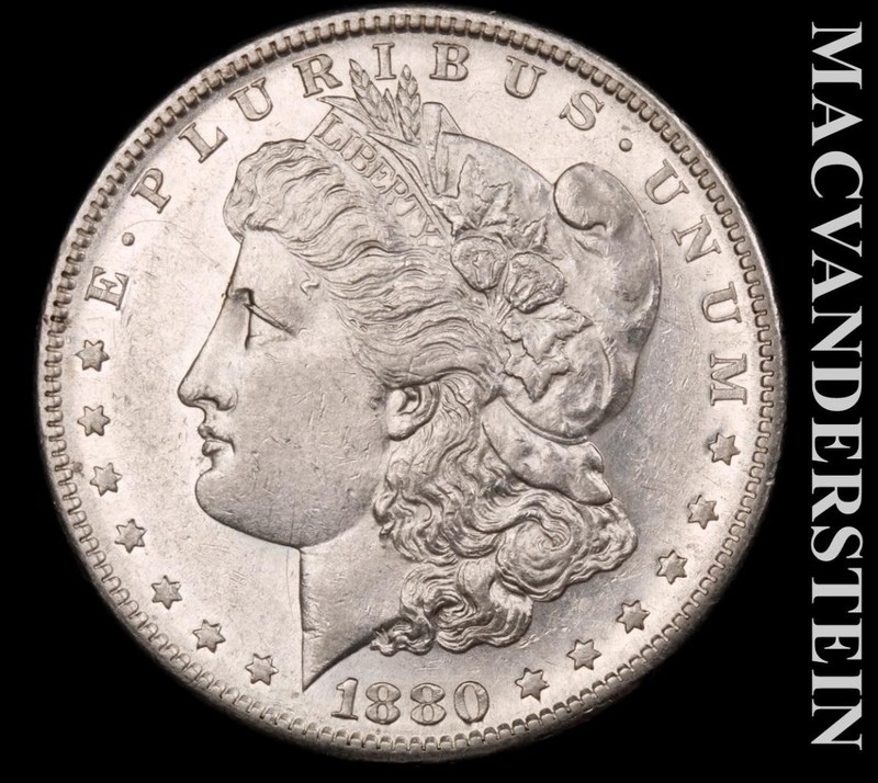 1880-S Morgan Dollar- Silver- Scarce High Grade Luster- No Reserve #L9395
