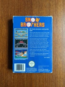 Juego Nintendo NES - Snow Brothers - Capcom - FRG - PAL-B - EMBALAJE ORIGINAL CIB
