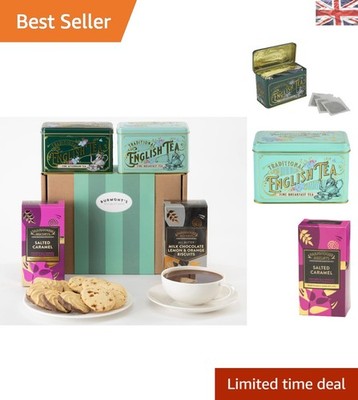 Exklusiver Burmont's Ultimate Tee & Kekse Korb - Perfektes Geschenk für Teeliebhaber