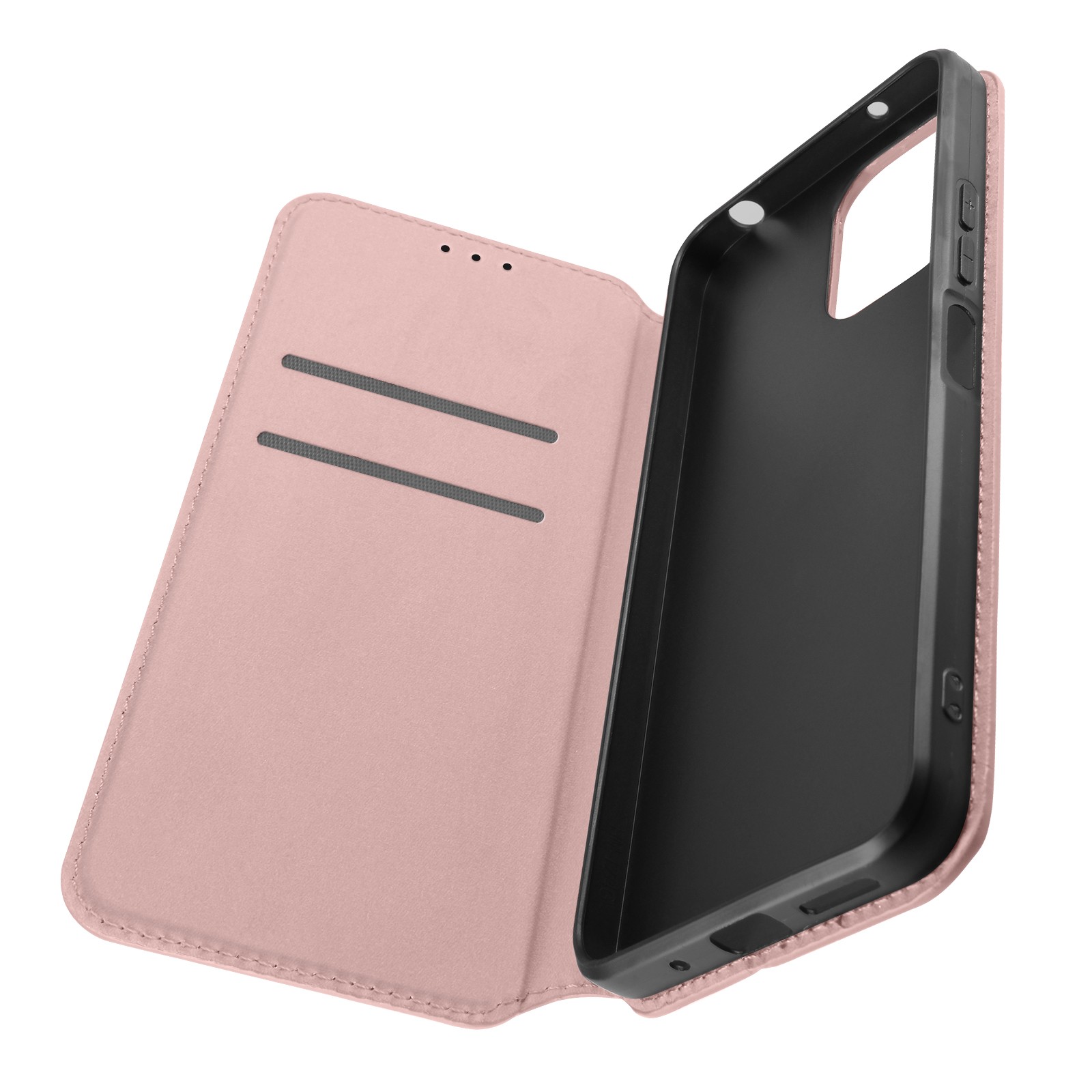 Étui à rabat pour Xiaomi Redmi 12 rose gold avec porte-carte