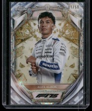 2025 Topps Chrome Formula 1 #D75-17 Alex Albon Diamond 75th Anniversary Gold /50
