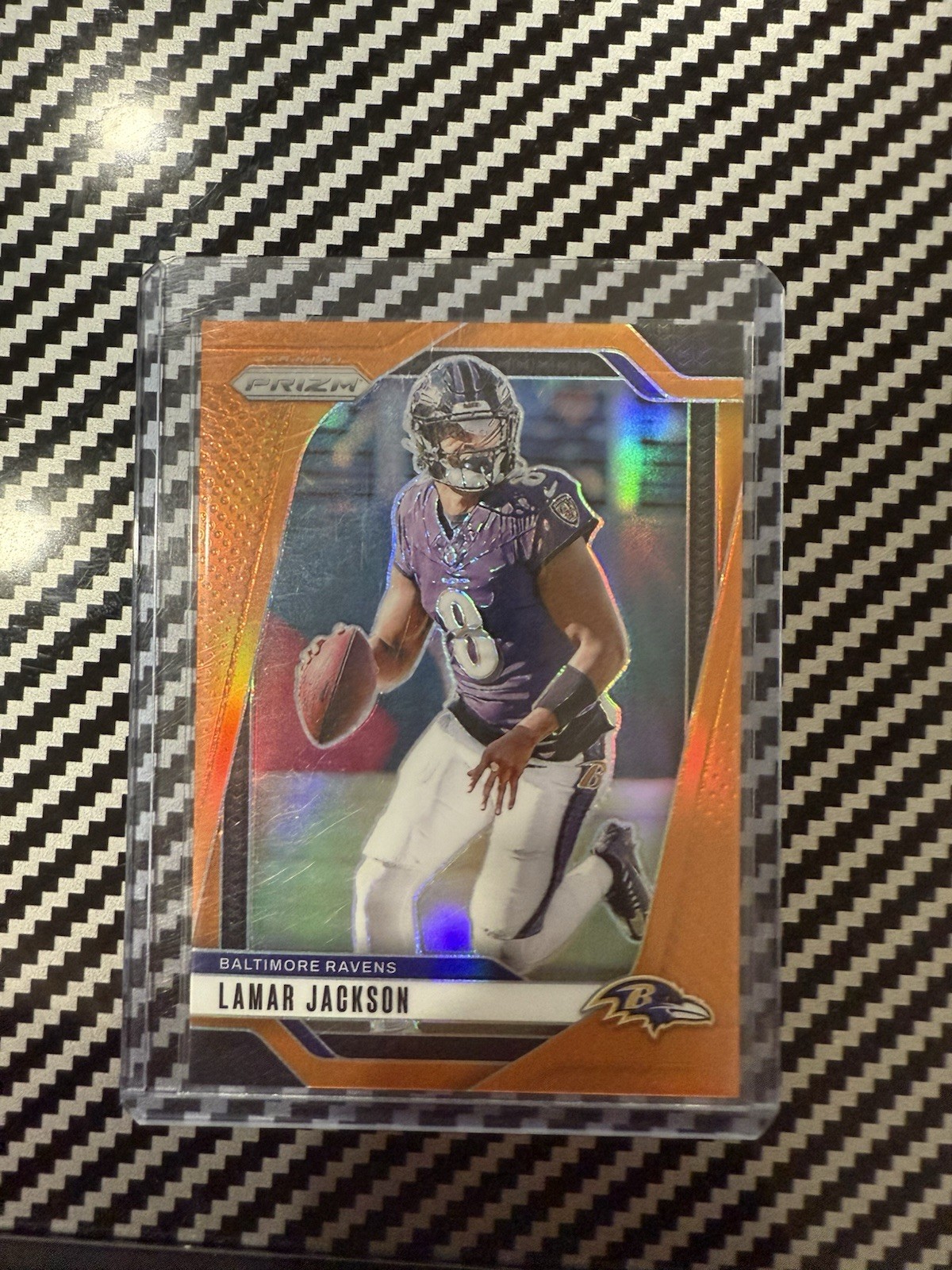 2024 Panini Prizm Lamar Jackson #19 Orange Prizm /249