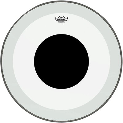 Remo Powerstroke 3 Clear Bass Drum Head with Black Dot 22 in.