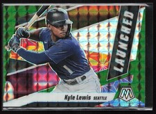 Kyle Lewis 2021 Panini Mosaic #L8 Launched Green Mosaic Seattle Mariners