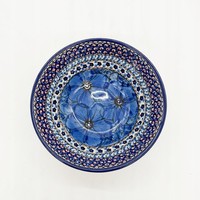 Handgemachte Bunzlauer Keramik Schale – Traditionelles Design Unikat ø17Cm