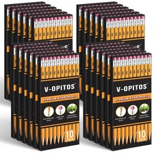 240 Pack Pre-Sharpened 2 HB Pencils Bulk School Supplies, Erasers, Drawing