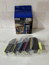 Epson 410XL 410 Ink Cartridges 5 Pack Combo Black  Color Exp 05/2027 New