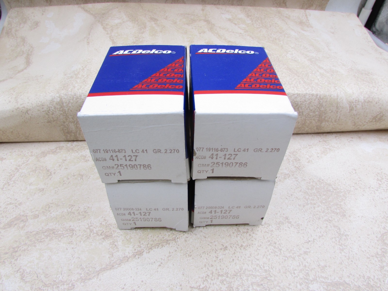 4 PACK Genuine ACDelco 41-127 Spark Plug-Iridium GM 25190786