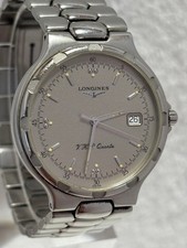Longines Conquest VHP Quartz Watch L16134 Gray Dial 34mm Mens Original Strap