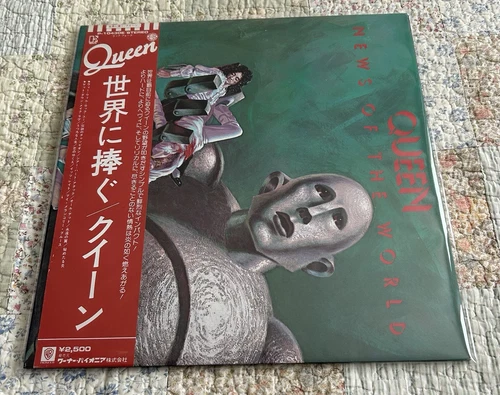 QUEEN NEWS OF THE WORLD ELEKTRA P10430E JAPAN 1977 STICKER/ 1ST PRESS LP NM-/EX