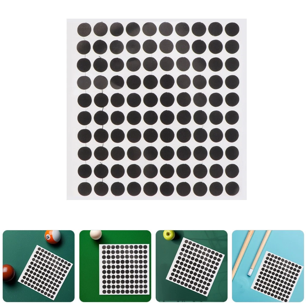 Pool Table Black Marker Dots Fabric 4Sheet Reusable Billiards Spots