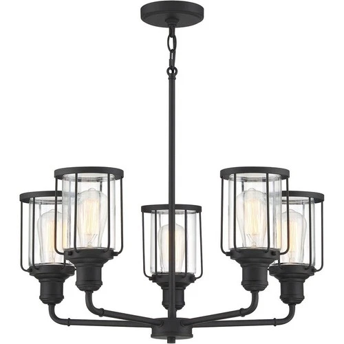 Ludlow Chandelier 5 Light Steel - 11.75 Inches high     -Traditional - Picture 6 of 6