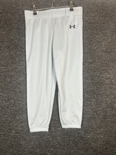 Under Armour Boys Size Large Gray Baseball Pants