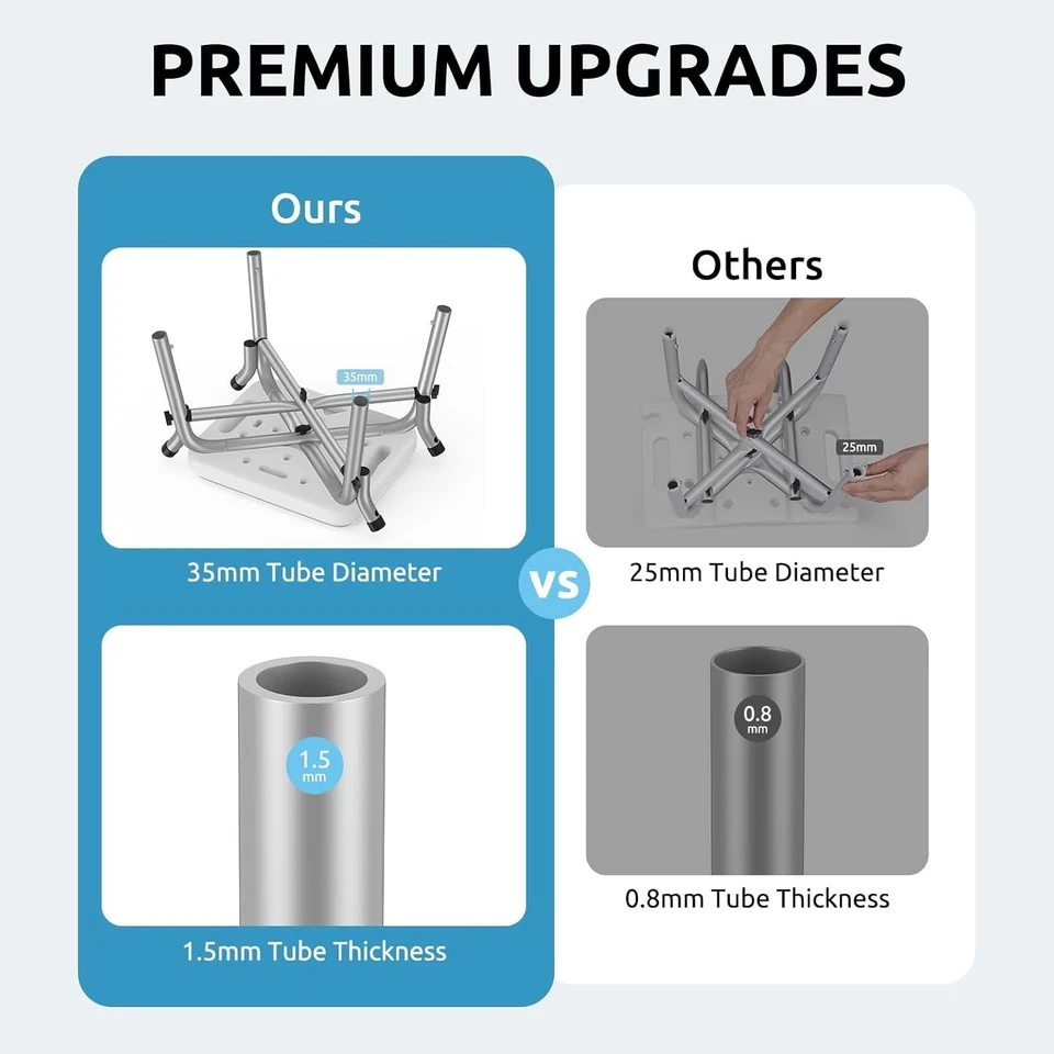 Silla de ducha de alta resistencia 550 lb para ancianos y discapacitados, asiento de ducha Foto 2 de 4