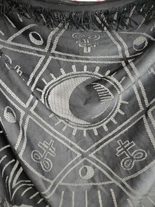 Rare Spirit Halloween Occult Tablecloth Magic Altar Cloth Alchemy 51x49