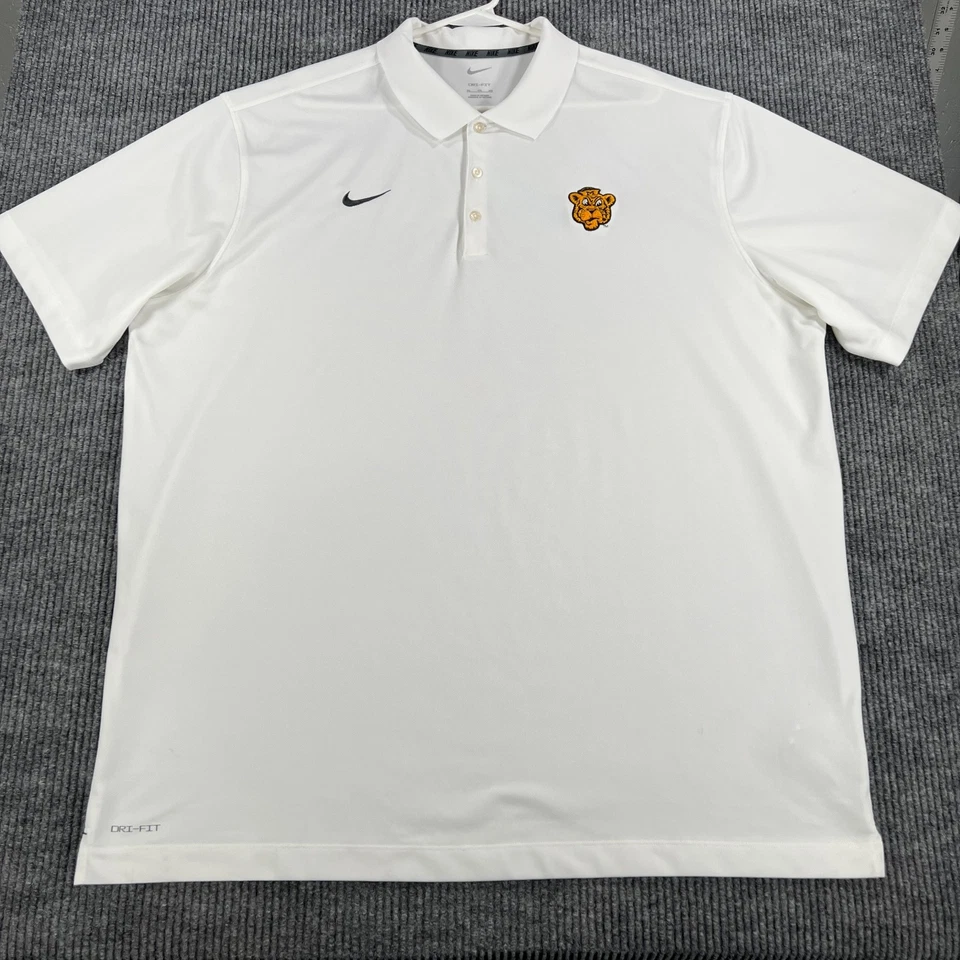 Missouri Tigers Mizzou Polo Shirt Mens 3XL Short Sleeve White Nike Old Sailor - Image 4 of 4