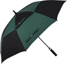 Automatic Open Windproof Extra Large Double Canopy Golf Umbrella 47-68 Inch
