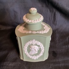 Wedgwood Jasperware Green Tea Caddy