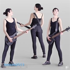 1/18 Beauty Girl 4" Figurines Figures Miniatures Model For Cars Vehicles Toys