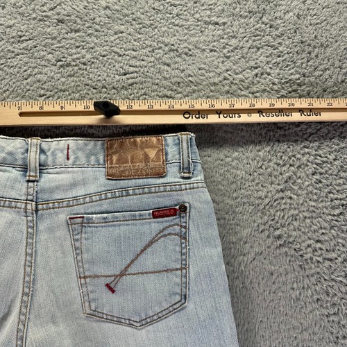 Vintage Guess Jeans Mens 30x29 Blue Light Wash Bootcut Denim Low Rise - Picture 8 of 11