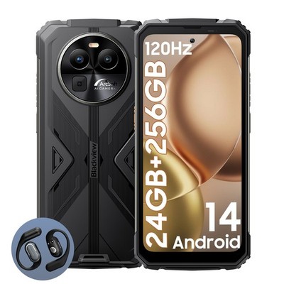 Blackview BV8100 Outdoor Smartphone 24GB+256GB 6.5'' Android 14 Handy NFC 50MP