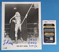 THE IRON SHEIK SIGNED ORIGINAL VINTAGE 8
