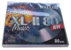 MAXELL - CD-RW XL-II Blank CD for Audio Recorders - 80mins