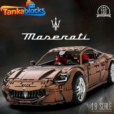 Maserati GranTurismo 1:8 Supercar Building Blocks 5480pcs  toys gift with motor