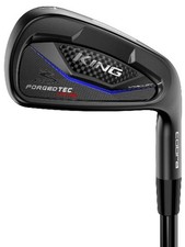 Left Cobra King Forged TEC One Black 5-PW, GW Iron Set Reg FST KBS Tour 120 Val
