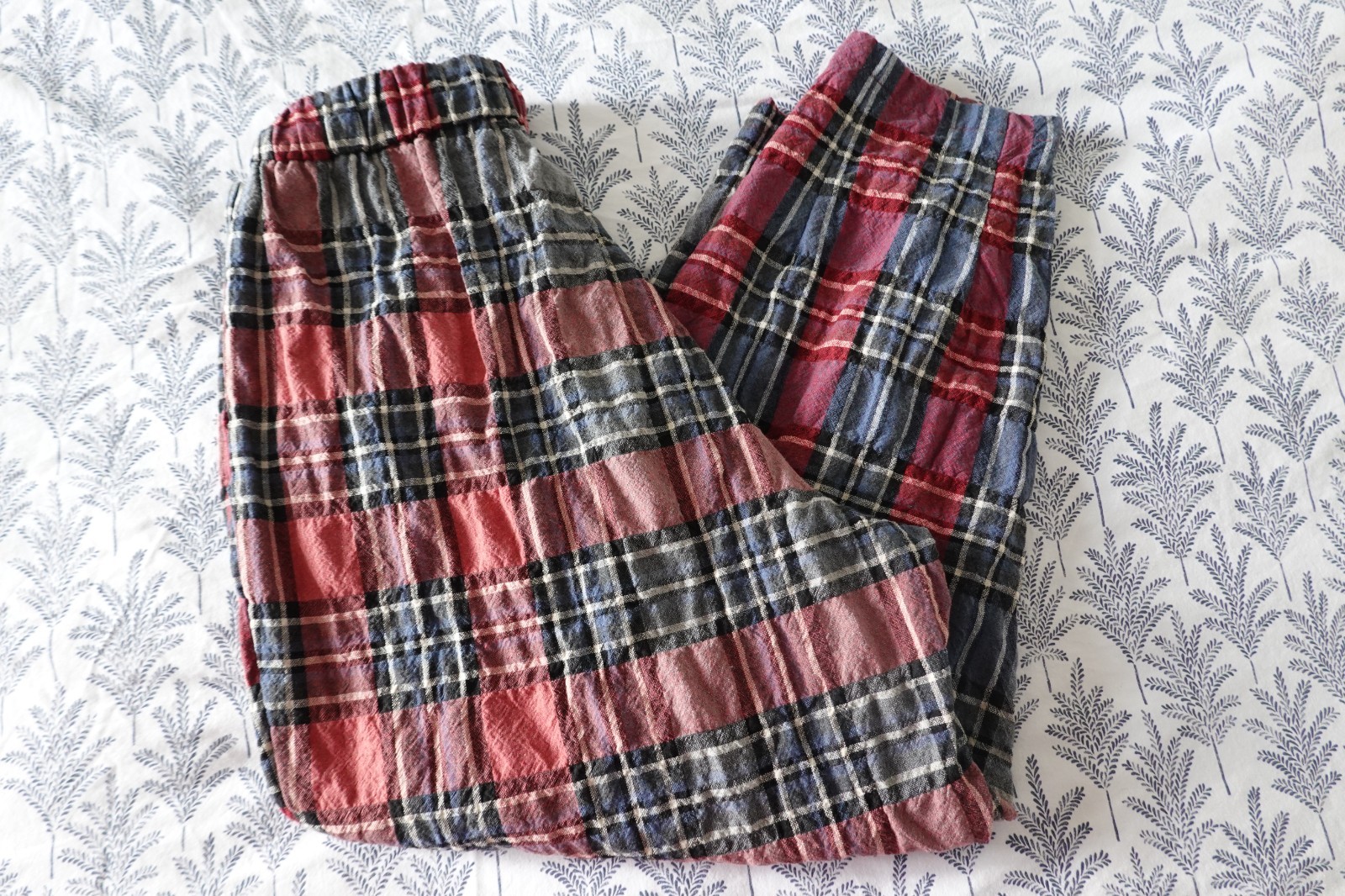 NWT WENDY KEI Cotton Checked TARTAN TROUSERS SUIR - uk 8 rrp £205 image 8