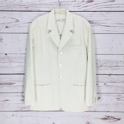 Calugi E Giannelli Sport Coat Blazer Men's EU 54/US 44 Unconstructed Seersucker