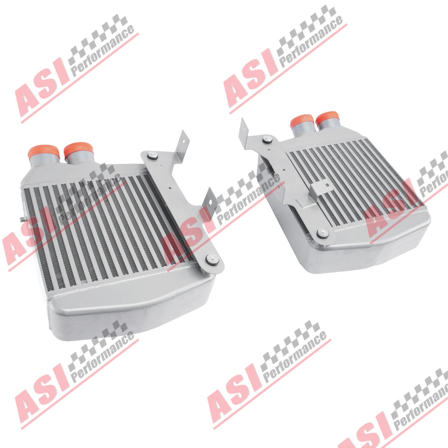 Right+Left Aluminum Intercooler For 14-20 Maserati Ghibli Quattroporte Levante