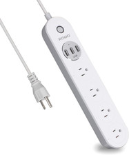 XODO WP4 Smart Power Strip - Wifi Surge Protector with 3 USB Ports and 4 Outlets