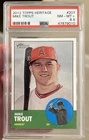 2012 Topps Heritage #207 Mike Trout ANGELS RC PSA 8.5
