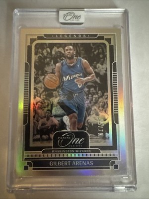 Gilbert Arenas 2024-25 Panini One And One 75/75 Silver Legends #173 BOOKEND