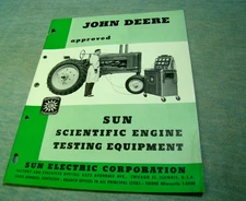 Vintage 1950s SUN Electric CORP Advertising Booklet w/ John Deere on Cover