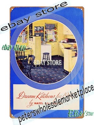 1939 Dream Kitchens for 1940 Interior Design Tin Sign wall decoration house