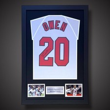 Framed Michael Owen Hand Signed England Football Shirt With  COA £320